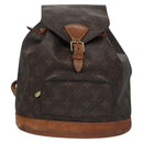 LOUIS VUITTON Monogram Montsouris MM Backpack M51136 LV Auth BD083-13