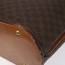 CELINE Macadam Canvas Shoulder Bag PVC Leather Brown Gold Auth BD091-9