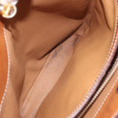 CELINE Macadam Canvas Shoulder Bag PVC Leather Brown Gold Auth BD091-23