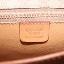 CELINE Macadam Canvas Shoulder Bag Beige Gold Auth BD092-20