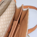 CELINE Macadam Canvas Shoulder Bag Beige Gold Auth BD092-21