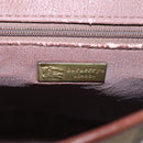 Burberrys Nova Check Shoulder Bag PVC Leather Beige Brown gold Auth BD093-19