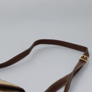 Burberrys Nova Check Shoulder Bag PVC Leather Beige Brown gold Auth BD093-14