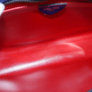 CELINE Chain Shoulder Bag Leather Multicolor Gold Auth BD096AV-11