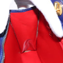 CELINE Chain Shoulder Bag Leather Multicolor Gold Auth BD096AV-20