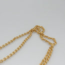 CELINE Chain Shoulder Bag Leather Multicolor Gold Auth BD096AV-14