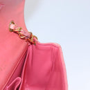 CHANEL Matelasse Chain Shoulder Bag Lamb Skin Pink Gold CC Auth BD1008-20