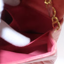CHANEL Matelasse Chain Shoulder Bag Lamb Skin Pink Gold CC Auth BD1008-22