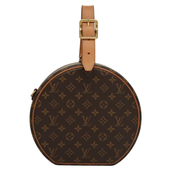 LOUIS VUITTON Monogram Petite Boite Chapeau Shoulder Bag M43514 LV Auth BD1010A