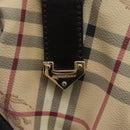 BURBERRY Nova Check Shoulder Bag PVC Beige Auth BD1024-17