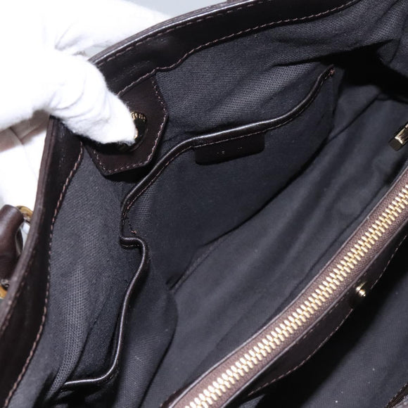 BURBERRY Nova Check Shoulder Bag PVC Beige Auth BD1024