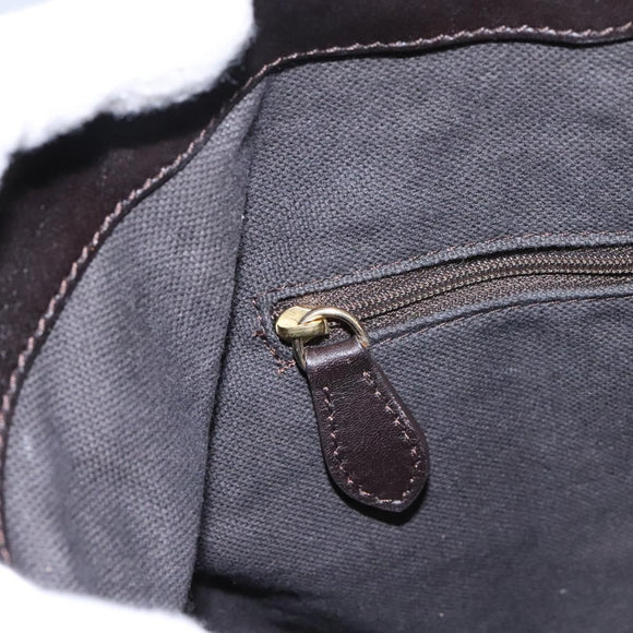 BURBERRY Nova Check Shoulder Bag PVC Beige Auth BD1024