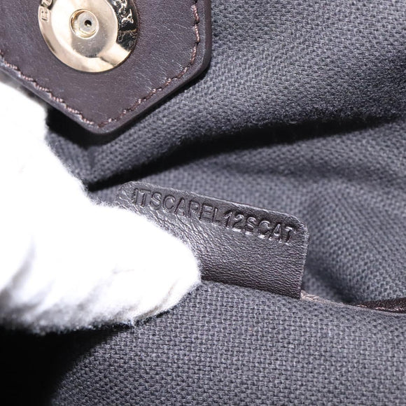 BURBERRY Nova Check Shoulder Bag PVC Beige Auth BD1024