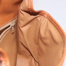 CELINE Macadam Canvas Shoulder Bag PVC Leather Brown Gold Auth BD1027-18