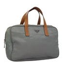 PRADA Hand Bag Nylon Gray Auth BD1037-1