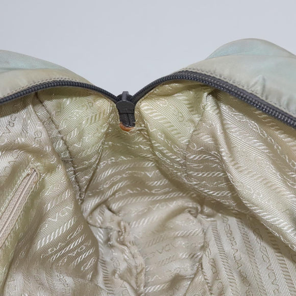 PRADA Hand Bag Nylon Gray Auth BD1037