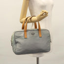 PRADA Hand Bag Nylon Gray Auth BD1037-23