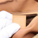 CELINE Macadam Canvas Backpack PVC Leather Beige Auth BD1038-12