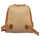CELINE Macadam Canvas Backpack PVC Leather Beige Auth BD1038-2
