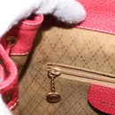 GUCCI Bamboo Backpack Suede Leather Red Gold 003 1705 0030 Auth BD1040-26