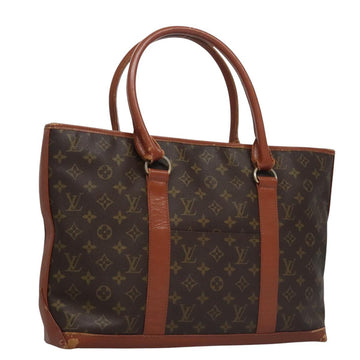 LOUIS VUITTON Monogram Sac Weekend PM Hand Bag M42425 LV Auth BD1042