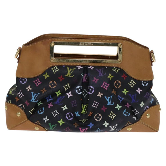 LOUIS VUITTON Monogram Multicolor Judy GM Bag 2way Black M40254 LV Auth BD1050AV