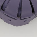BOTTEGA VENETA Shell Shoulder Bag Leather Purple Auth BD1058AV-18
