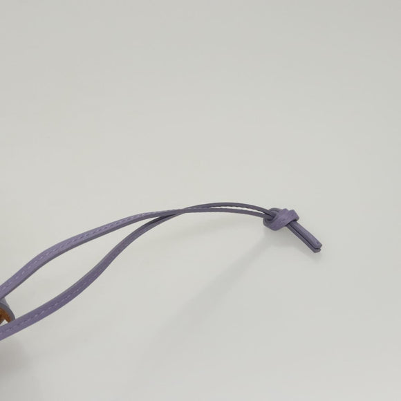 BOTTEGA VENETA Shell Shoulder Bag Leather Purple Auth BD1058AV