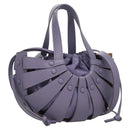 BOTTEGA VENETA Shell Shoulder Bag Leather Purple Auth BD1058AV-1