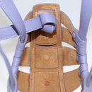 BOTTEGA VENETA Shell Shoulder Bag Leather Purple Auth BD1058AV-23