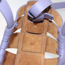 BOTTEGA VENETA Shell Shoulder Bag Leather Purple Auth BD1058AV-24