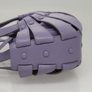 BOTTEGA VENETA Shell Shoulder Bag Leather Purple Auth BD1058AV-4