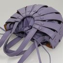 BOTTEGA VENETA Shell Shoulder Bag Leather Purple Auth BD1058AV-6