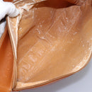 GUCCI Web Sherry Line Shoulder Bag Leather Brown Red Green Auth BD1064-21