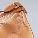 GUCCI Web Sherry Line Shoulder Bag Leather Brown Red Green Auth BD1064-22