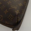 LOUIS VUITTON Monogram Trousse Demi Ronde Cosmetic Pouch M47520 LV Auth BD1066-15