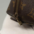 LOUIS VUITTON Monogram Trousse Demi Ronde Cosmetic Pouch M47520 LV Auth BD1066-8