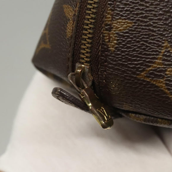 LOUIS VUITTON Monogram Trousse Demi Ronde Cosmetic Pouch M47520 LV Auth BD1066