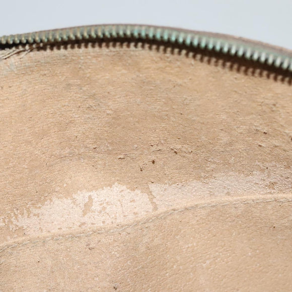 LOUIS VUITTON Monogram Trousse Demi Ronde Cosmetic Pouch M47520 LV Auth BD1066