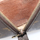 LOUIS VUITTON Monogram Trousse Demi Ronde Cosmetic Pouch M47520 LV Auth BD1066-12