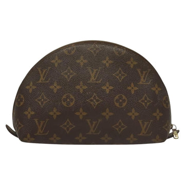 LOUIS VUITTON Monogram Trousse Demi Ronde Cosmetic Pouch M47520 LV Auth BD1066 - 0