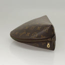 LOUIS VUITTON Monogram Trousse Demi Ronde Cosmetic Pouch M47520 LV Auth BD1066-4