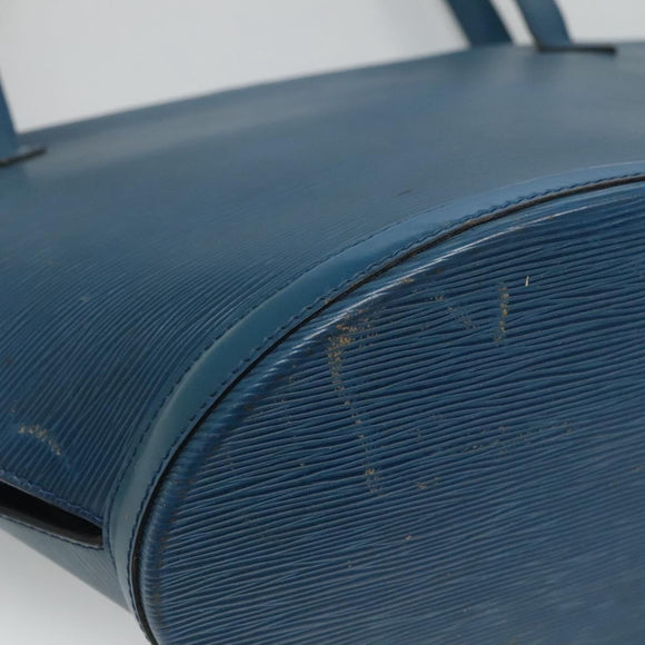 LOUIS VUITTON Epi Saint Jacques Shopping Shoulder Bag Blue M52275 LV Auth BD109