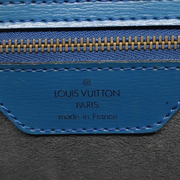 LOUIS VUITTON Epi Saint Jacques Shopping Shoulder Bag Blue M52275 LV Auth BD109