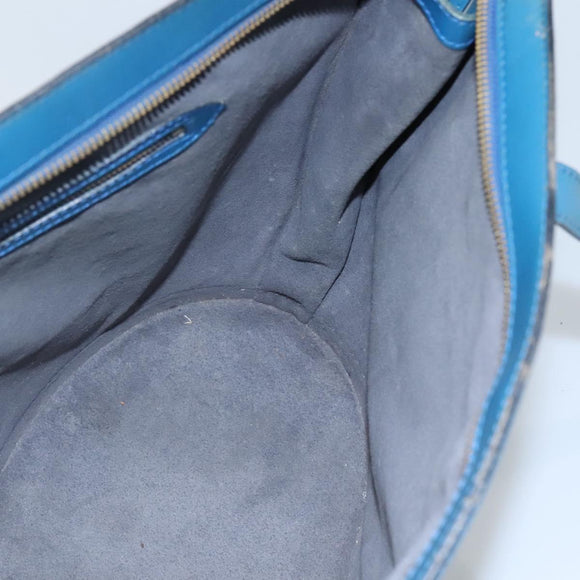 LOUIS VUITTON Epi Saint Jacques Shopping Shoulder Bag Blue M52275 LV Auth BD109