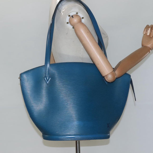 LOUIS VUITTON Epi Saint Jacques Shopping Shoulder Bag Blue M52275 LV Auth BD109