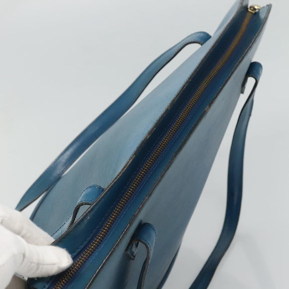 LOUIS VUITTON Epi Saint Jacques Shopping Shoulder Bag Blue M52275 LV Auth BD109