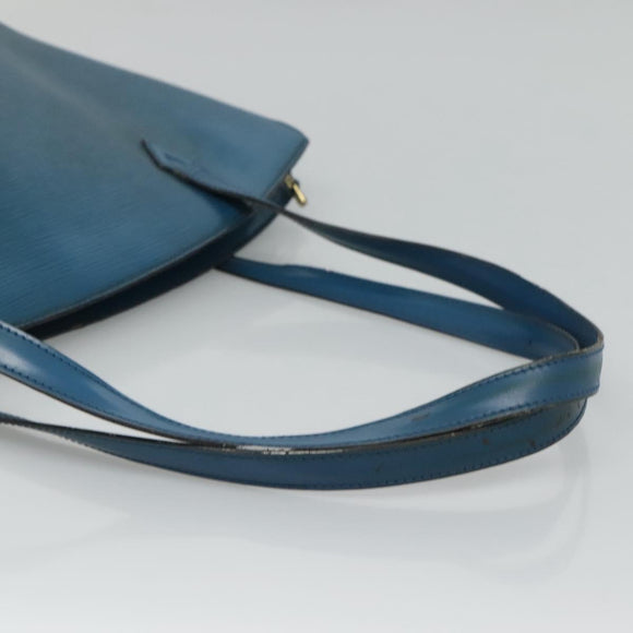 LOUIS VUITTON Epi Saint Jacques Shopping Shoulder Bag Blue M52275 LV Auth BD109