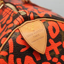 LOUIS VUITTON Monogram Graffiti Speedy 30 Hand Bag Orange M93705 Auth BD1094AM-18