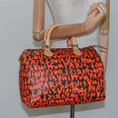 LOUIS VUITTON Monogram Graffiti Speedy 30 Hand Bag Orange M93705 Auth BD1094AM-23